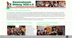 Desktop Screenshot of karnevalverein-dieburg.de